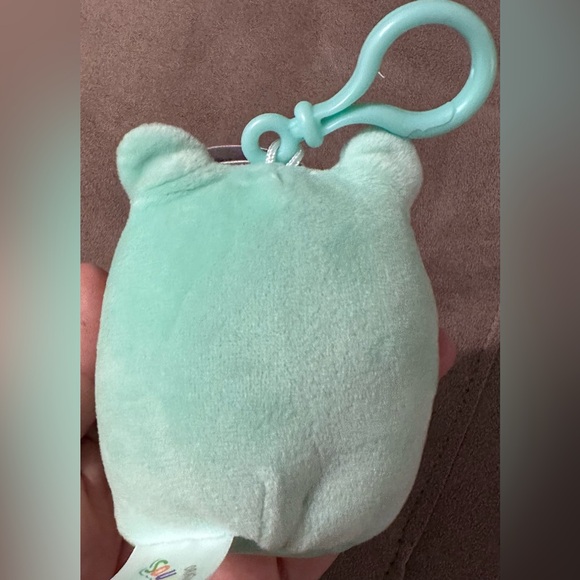 Kellytoy Fritz the Frog Squishmallow Clip-on Backpack Stuffed Plush Toy 5” - Picture 9 of 16